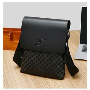 Stylish, Simple, Lightweight Crossbody Bag, Shoulder Crossbody Bags for Men, Men Waterproof Multifunctional Crossbag, Messenger Shoulder Crossbody Bag - PU Leather Checkers Pattern Crossbody Shoulder Bag Work Casual Satchel Shou0lder Crossbody