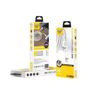Type-C to Lightning Silicone Data Cable – 27W (ChargeLab)