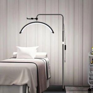 Professional LED Half Moon Light Floor Lamp for Lash Extensions, Makeup & Beauty Salon 24”