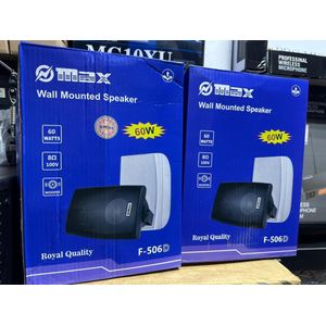 A PAIR OF OMAX WALL MOUNTED SPEAKER