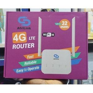 AfriLink Cat6 4G LTE Super fast Universal Router connect up to 32 User All Network MTÑ Glo Airtel 9mobile