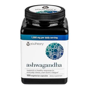 Youtheory Ashwagandha support healthy response to stress, fatigue etc