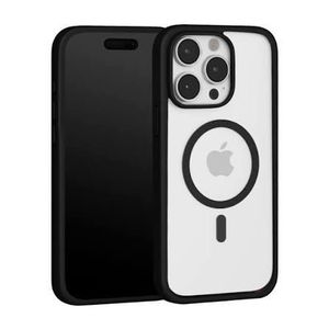 IPhone 14 pro Urban style black Transparent Magsafe Magnetic Back Case