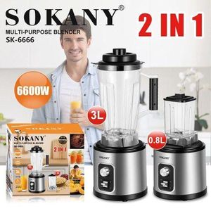 Sokany  Quality 2 in 1 Blender 6600W
