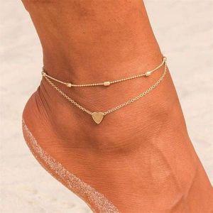 Non Tarnish Anklets Leg Chain For Ladies-gold