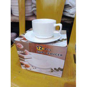 Coffee / Tea Cup and Saucer Set__ 12 pcs>>6 cups and 6 saucers
