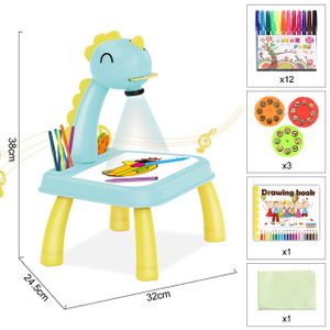 Trace and Draw Projector Toy,Art Projector, Painting Drawing Table Led  Projector Toddler Toy Educational Drawing Playset for Kids Boys Girls Age  3+ (Pink) 
