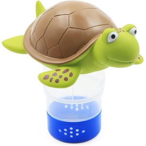 Floating Pool Chlorine Tablet Holder Dispenser Turtle for Swimming Pool, Spa & Hot Tub Cleaner