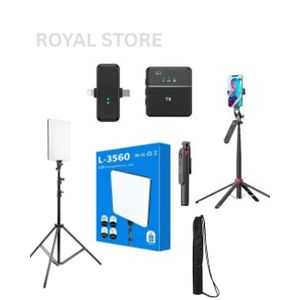 L-3560 PANEL LIGHT P325 SELFIE STICK SX31 MICROPHONE