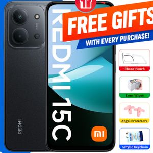 XIAOMI Redmi 15C 8GB RAM + 256GB ROM 6.9" Android 15 Smartphone - 50MP Dual Camera + 8MP Selfie, 6000mAh Battery, Dual SIM 4G LTE (Midnight Black, Moonlight Blue, Green)