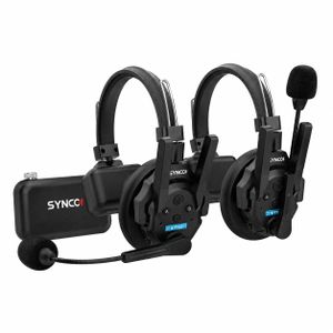 High standard SYNCO XPro Wireless Full-Duplex Intercom Headset System With 2 Headsets & Base Station