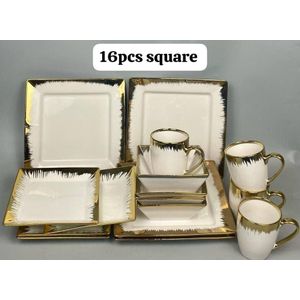 Round Dinner Dining & Entertaining Plates 16 Pcs Set