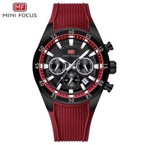 MINI FOCUS Luxury Fashion Rubber Wristwatch 