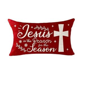 Jesus is the reason holidays throw pillow with stuffing - 12x20