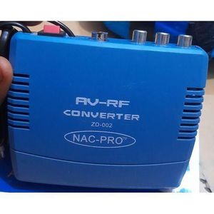 AV To RF Modulator TV Switch Audio Video RCA Ant Coaxial Converter DSTV/KWESETV/STARTIMES