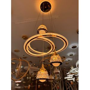 Luxury crystal dropping chandelier lighting.