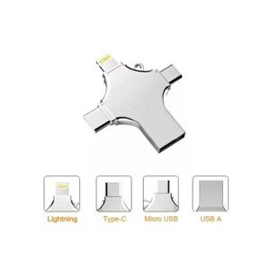 32GB USB3.0 4-in-1 Metal USB Flash Drive