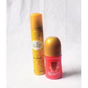 Perfume Gift Set Combo of 2 in 1 of One Love Body Spray 100ml and Passport Roll On 50ml (Unisex Comfort), NAFDAC Number: Spray: 02-5678, Roll On: 02-8926