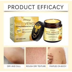 Bee Venom Face Cream Moisturizer,Nourish Dryness Skin Firming Repair Damaged Skin Strength Barrier Brighten Mourish Body Cream