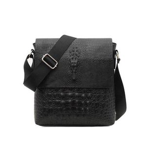 Crocodile PU Leather Crossbody Bag Waterproof, Multifunctional Men’s Shoulder Satchel bag – Stylish Messenger Bag for Work, Travel & Everyday Use