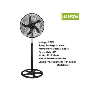 HANSEN Hansen 18 inches industrial level standing fan