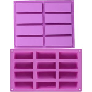 DIY 3D Handmade Soap Silicone Molds Cube Food Grade Silicon Cake Molds Soap  Making Mould Rectangular Square Soaps Resin Crafts