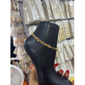 Fashion Express Amazing Classic Combination Dainty & Stylish Elegant Quality Golden Leg Chain For Beautiful Adorable Unique Ladies 