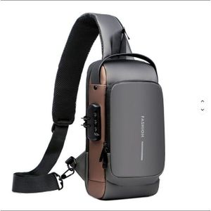 Men's Multifunction Anti-theft USB Shoulder Bag Man Crossbody Cross Body Travel Sling Chest Bags Pack Messenger Pack for Male
