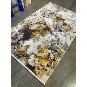 8by11 Modern Luxury Cream Turkey TEM Center Rug