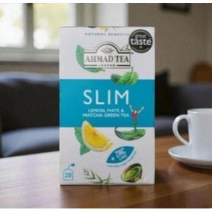 Ahmad Tea Slim Tea With Lemon, Mate And Matcha Green Tea.