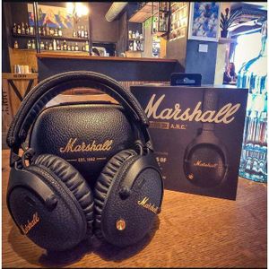 Marshall  Monitor III A.N.C. Over-Ear Bluetooth Headphones - Active Noise Cancelling with Microphone - 100+ Hrs Wireless Playtime - Lightweight, Foldable Design for Travel - Black