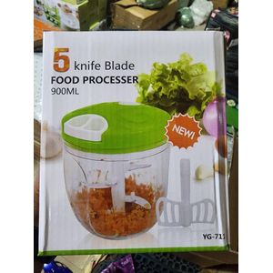 5 knife blade food processor 