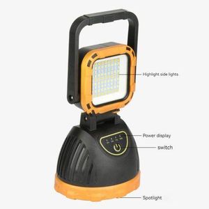 Rechargeable Handheld Multi Light Source LED Work Flashlight Lamp Solar Powered
