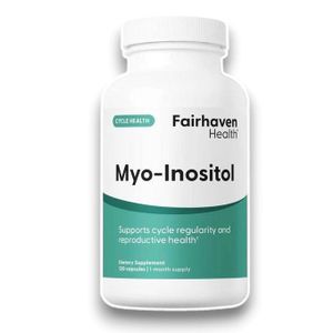 Fair Haven Health Myo-Inositol - Cycle Health - Supports Cycle Regularity & Reproductive Health - Dietary Supplement - 120 Capsules - 1 Month Supply