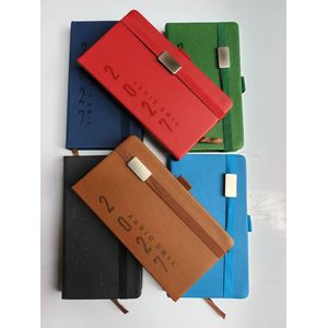 1 Piece - 2027 Daily Diary A5 Size Medium Planner - 365 Days Hourly Schedule Book + 1 Free Pen Colours As Available 