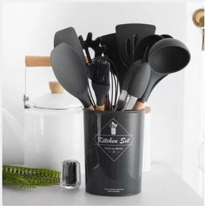 12PCS Silicon Non-Stick Cooking Spoon Set