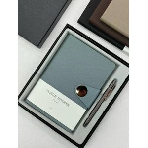 A5 Tie PU Faux Leather Notebook Hardcover Minimalist Office Journal comes in a gift box x 5