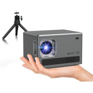 Mini Projector 4K Support, Mini Portable Projector 5G Wifi 6 Bluetooth 5.0 Android 11, Beamer Projector 1080P Full HD 8000 Lumens