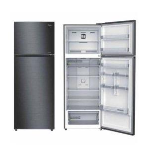 Midea 465L Double Door Frost Free Refrigerator - Stainless Steel