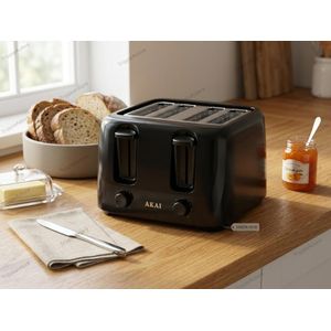 AKAI 4 Slice Family Pop-Up Bread Toaster
