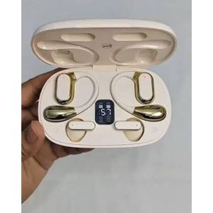 Jbl CYXG Q25 2 in 1 Bone Conduction Earbuds Open Ear Clip-On + TWS  5.4 LED Display In Ear Earbuds Soft SMART PURE BASS SOUND Wireless Original Premium Headphones, Pro gaming/sport Mode, Personalized Premium Wireless Headphone Headset Earphone