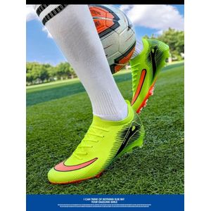 Unisex Professional Football Boots - Lightweight Firm Ground Soccer Cleats - Neon Green