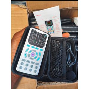 NEW white I9 Voice Changer 8 Different Sound Changes Portable Voice Amplifiers mini live Sound Card mic tool For Game Anchor Recording PC Computer with 8-9 sounds effects also a Voice Changer External Live Sound Card Set +9 Sound Effects