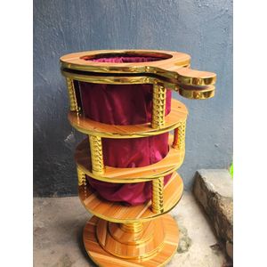 Local Made Wooden offering box 3step base design