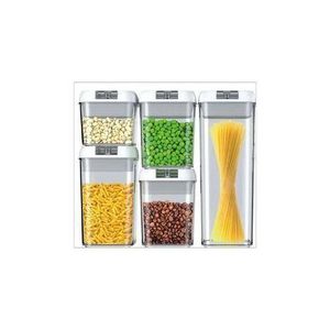5 Airtight Cereal Containers- Snack Storage Set