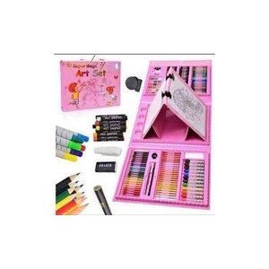 208 PCS Kids Super Mega ART Coloring Set Painting Set Color Set Water Color Pen Crayon Drawing Set For Children Gifts