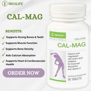 WELLNESS NUTRITION Natural Chelated Cal-Mag with Vitamin D3 500 IU Strong Bones Muscle Support Better Calcium Absorption Premium Daily Supplement