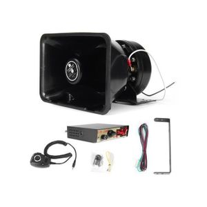200W 8 Sound Loud Car Warning Alarm Police Horn PA Speaker MIC System