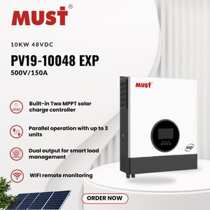 Must 10kva 48v Hybrid Inverter With Inbuilt 10000W MPPT Controller
