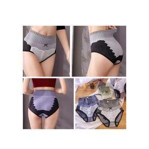 UNIQUE Ladies Cotton Top Waist  Panties  6 pcs